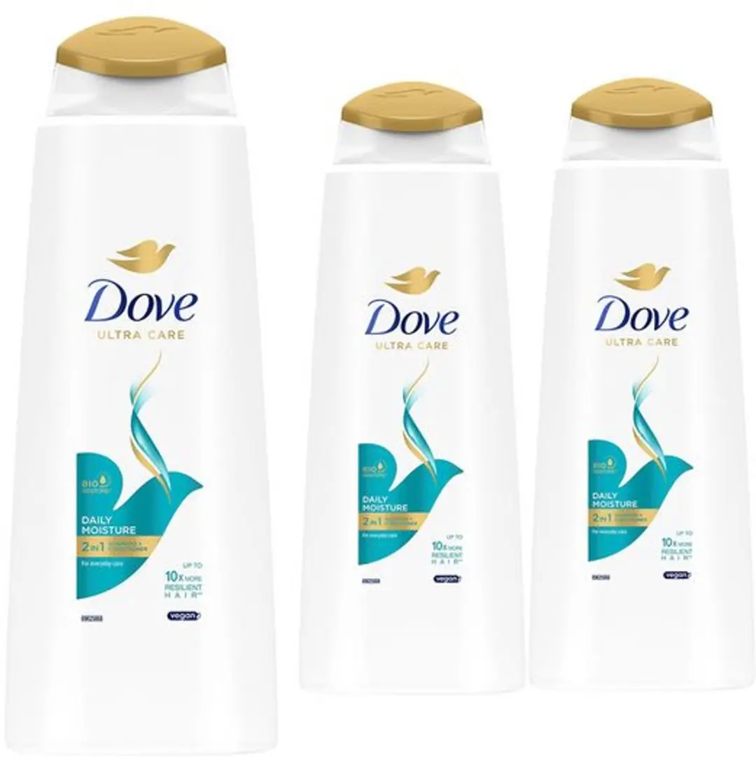 Dove Nutritive Daily Moisture Shampoo & Conditioner 3x400ml