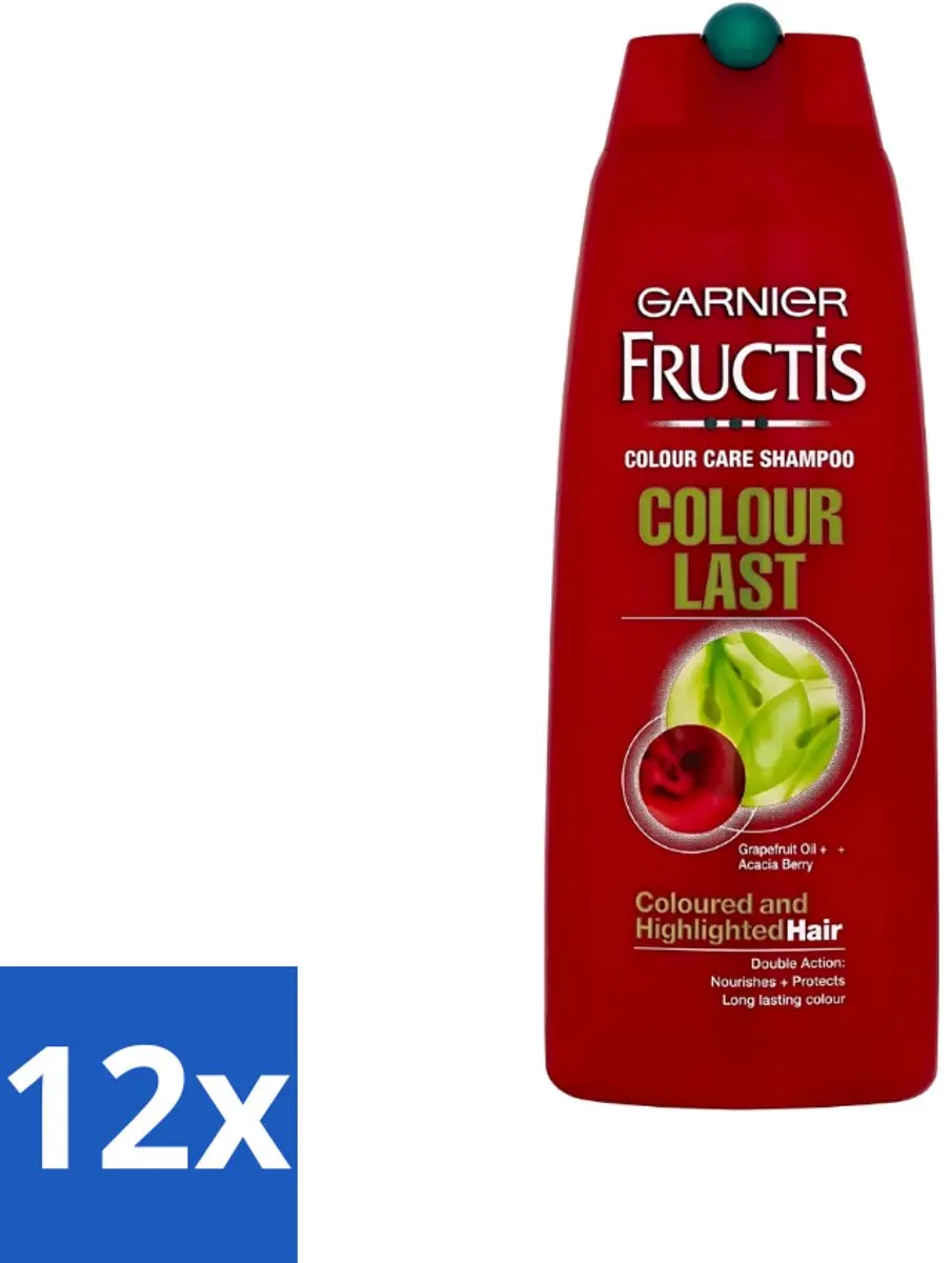 Garnier Fructis Colour Last Shampoo 250ml - 12 Stuks