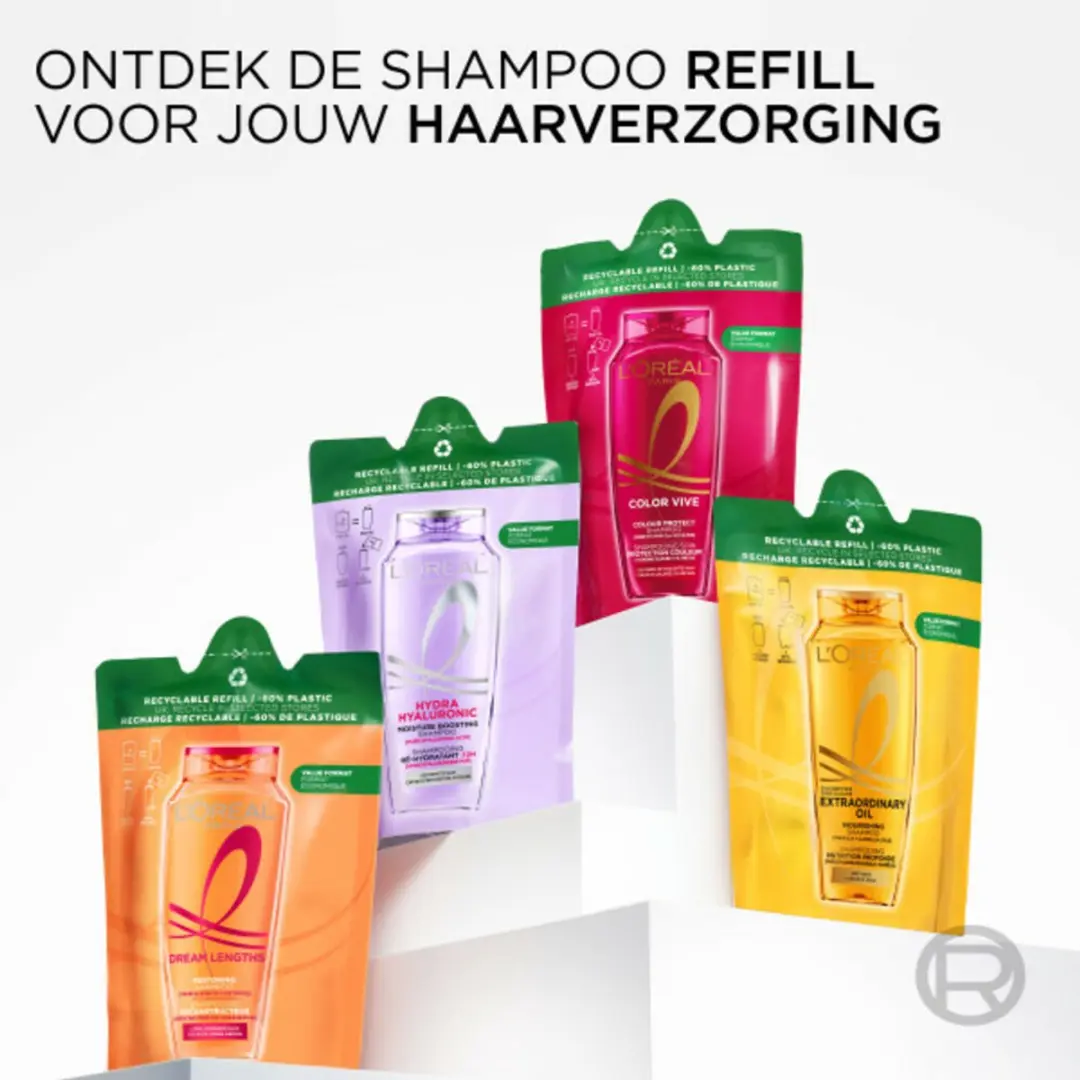 L'Oréal Paris Elvive Dream Lengths Shampoo Hervulverpakking 6x250ml