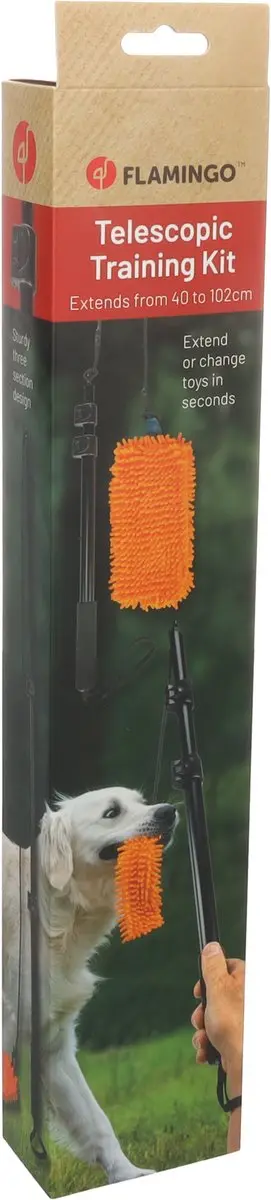 Flamingo Telescopische Hengel & Chaser Chenille - Oranje