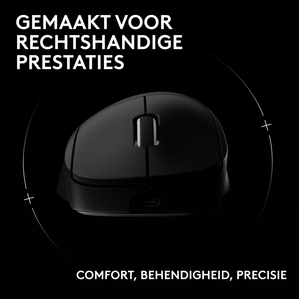 Logitech G Pro X Superlight 2 DEX Gaming Muis - Zwart