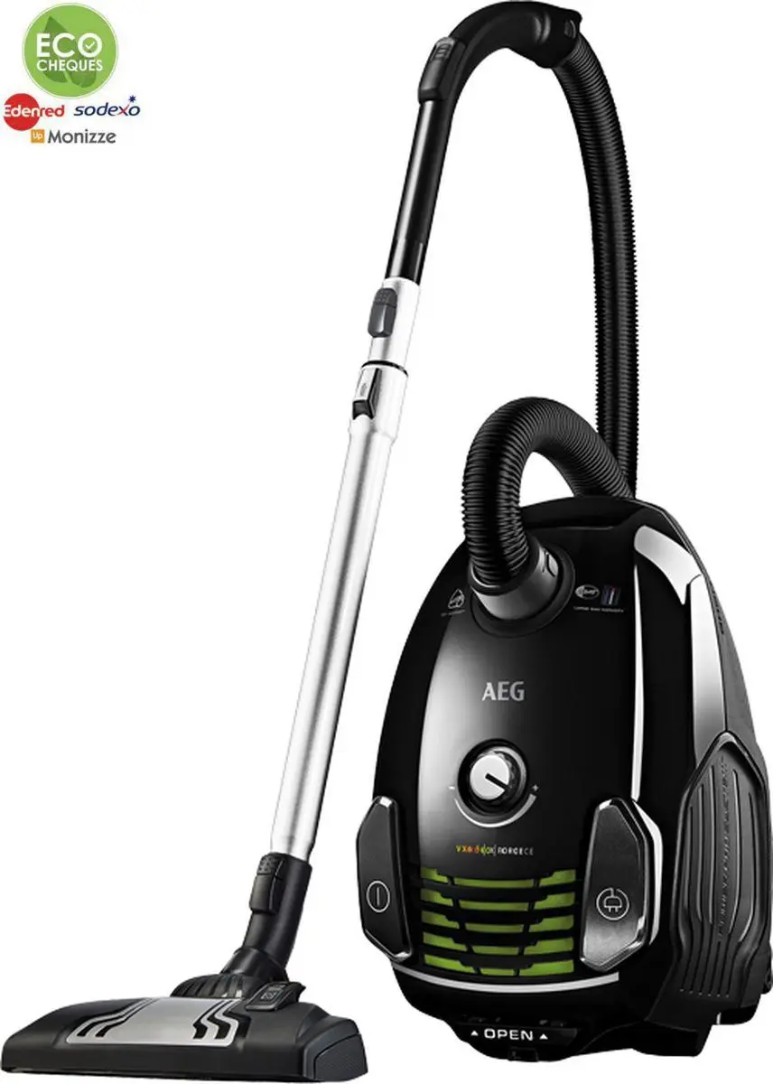 AEG VX6-2 Stofzuiger - 800W - 3.5L - Zwart/ Groen