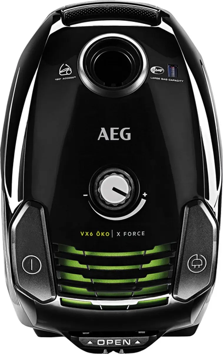 AEG VX6-2 Stofzuiger - 800W - 3.5L - Zwart/ Groen
