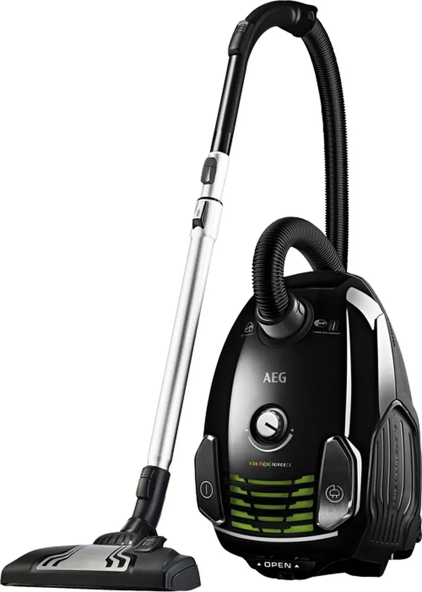 AEG VX6-2 Stofzuiger - 800W - 3.5L - Zwart/ Groen