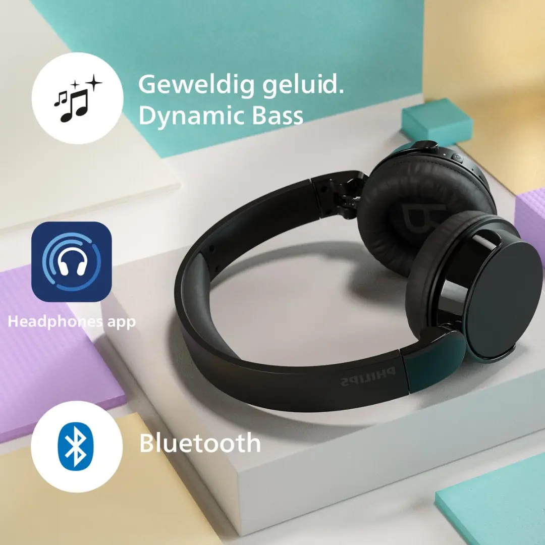 Philips TAH4209 On-Ear Bluetooth Headphones - Zwart - afbeelding 6 van 6