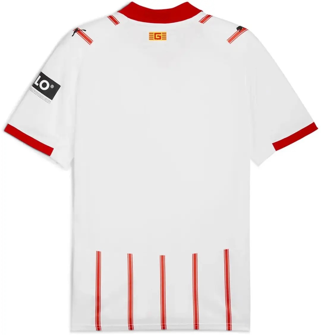 PUMA Girona FC Replica Thuis T-shirt Junior - Wit/Rood - 13-14 jaar