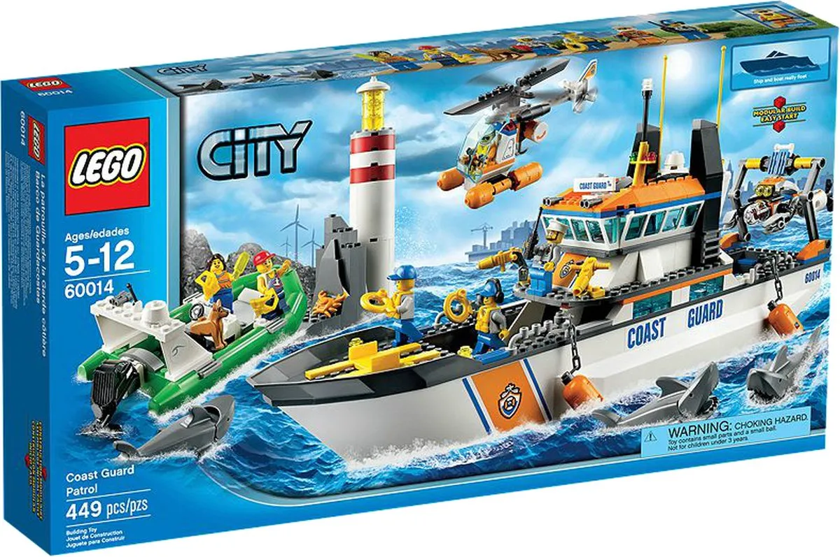LEGO City Kustwacht Patrouille 60014 - 449 Stukken