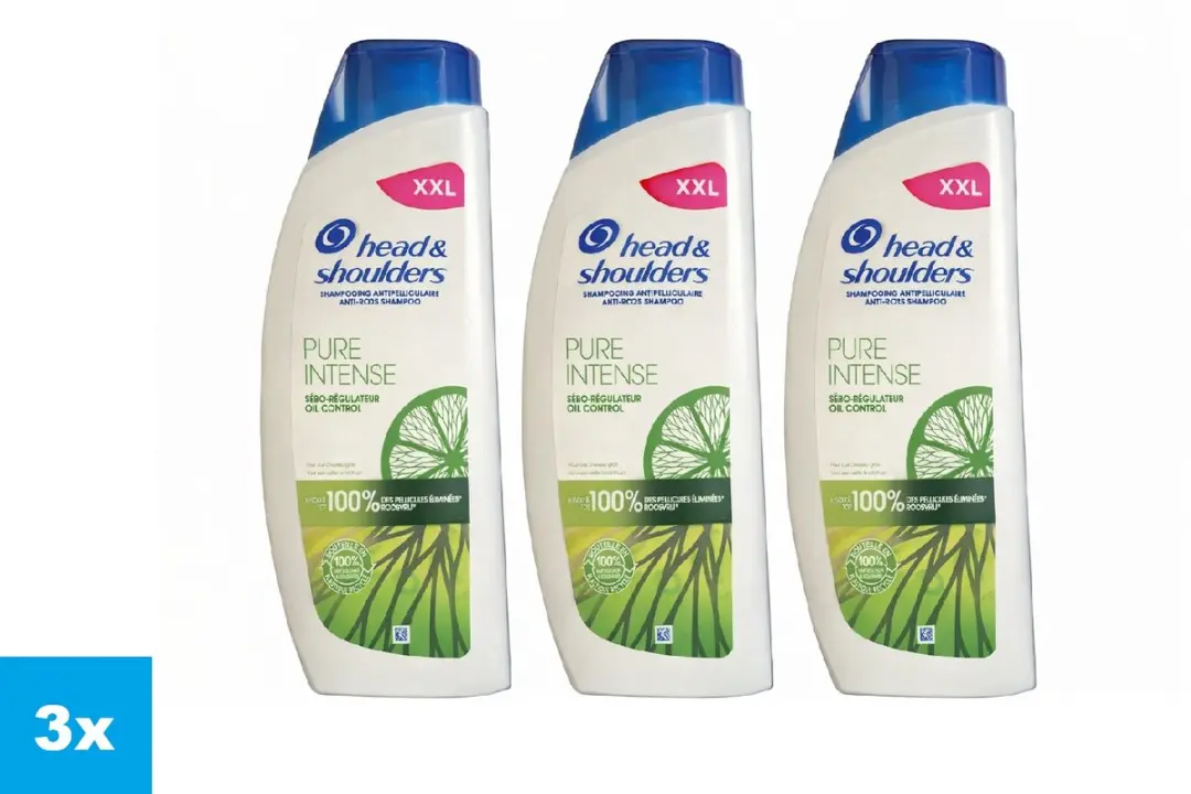 Head & Shoulders Pure Intense Anti-Roos Shampoo 3x625ml