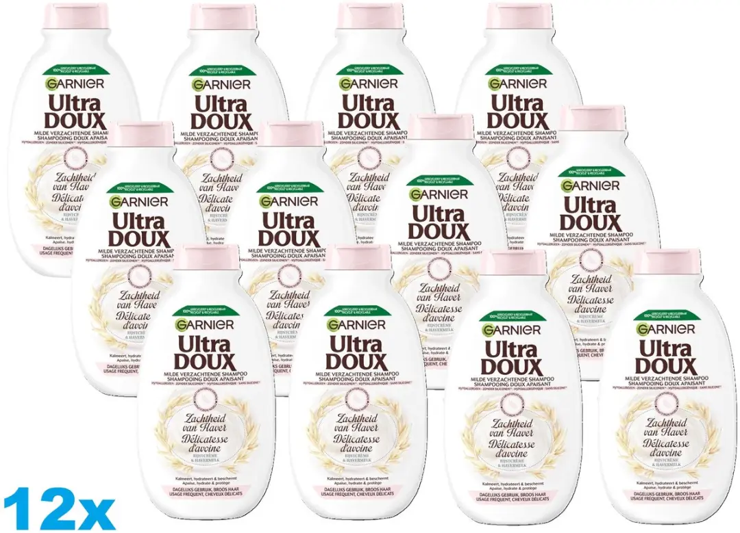 Garnier Ultra Doux Shampoo Haver 12x250ml