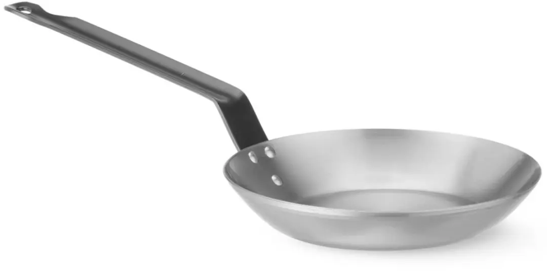 HENDI Lyonnaise Koekenpan 27cm - Koolstofstaal - Inductie/Oven - Zwart