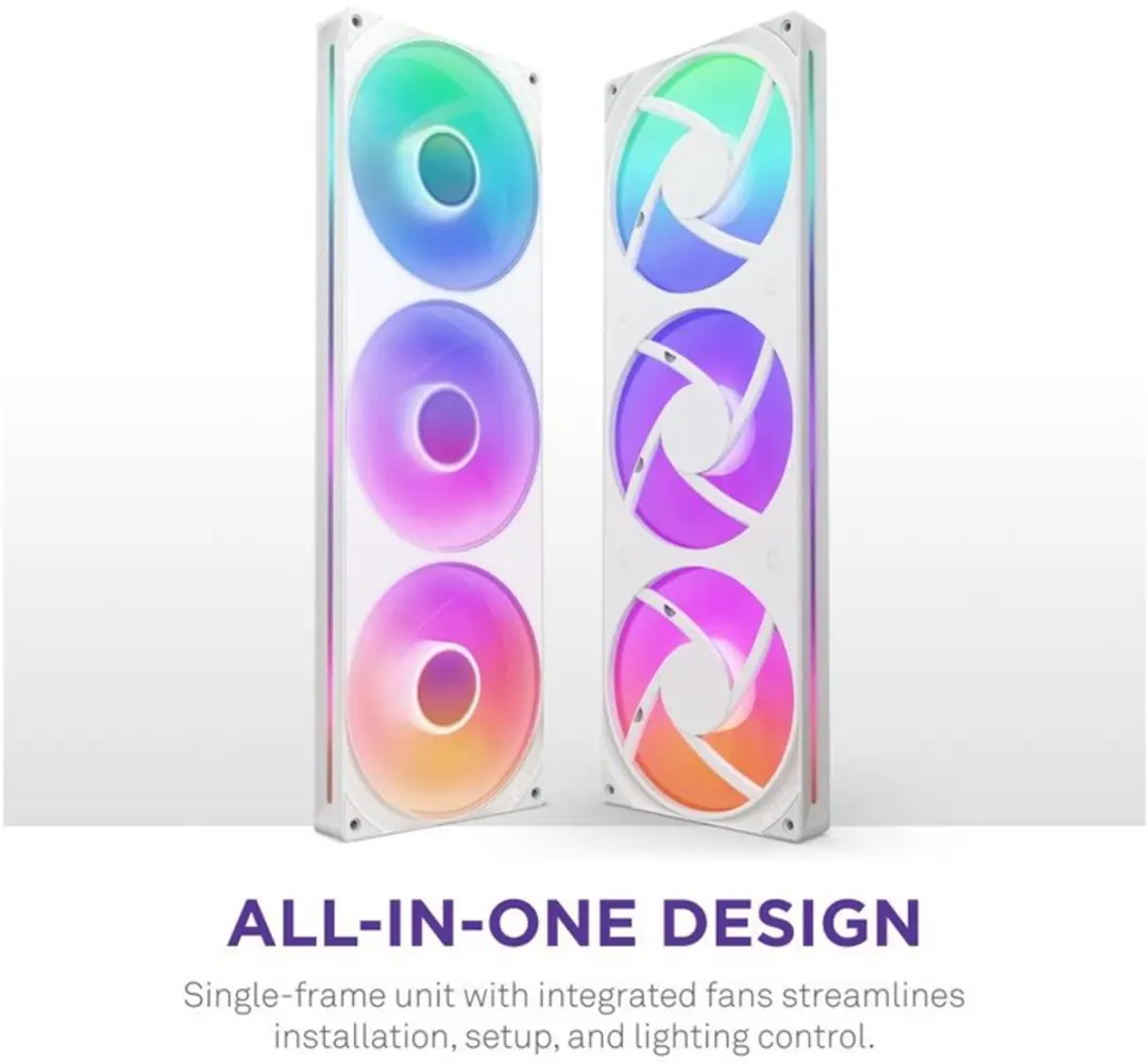 NZXT F420RGB Core Fan - 3 Stuks - Wit