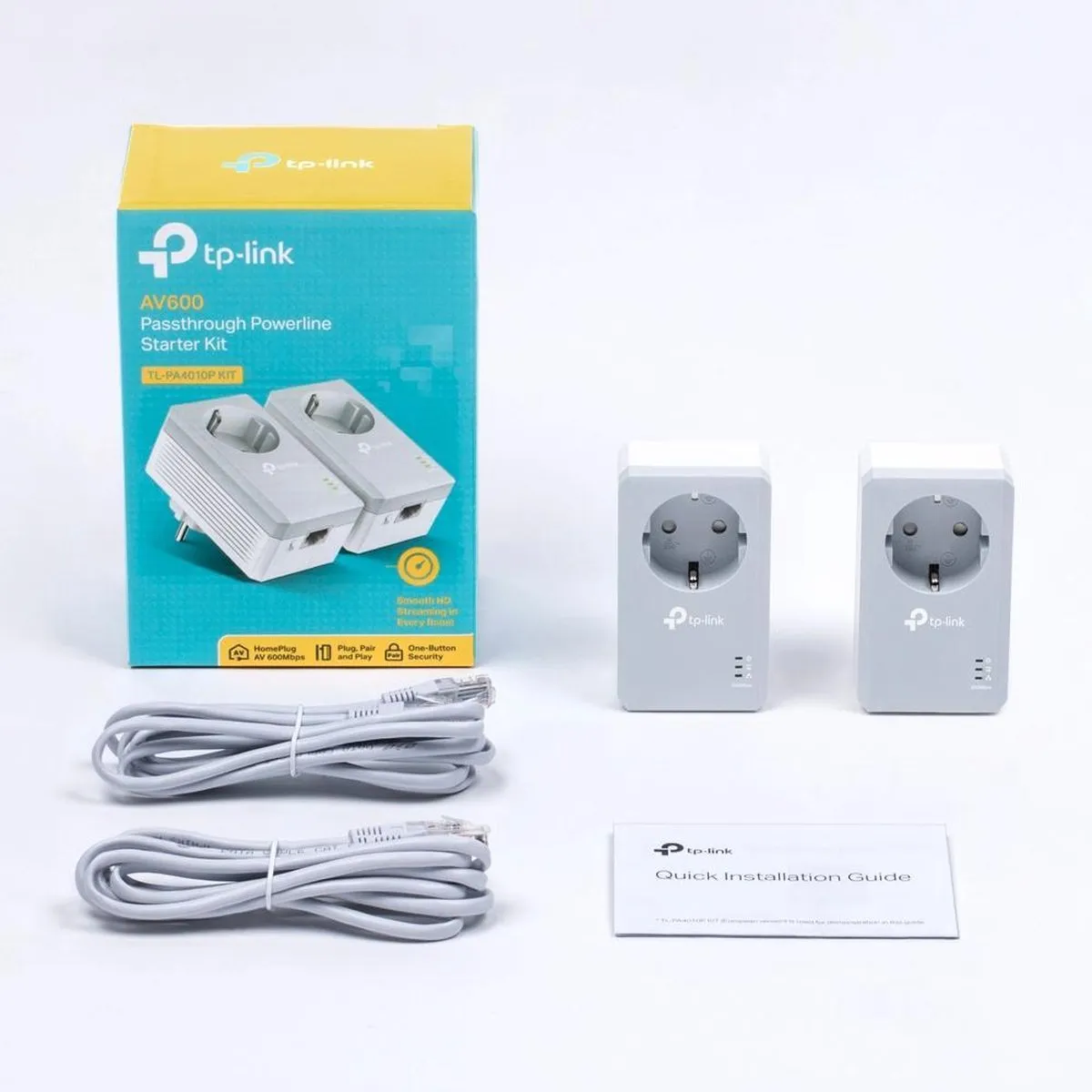 TP-LINK TL-PA4010PKIT-AV500 Powerline adapter met geÃƒÂ¯ntegreerd stopcontact startset
