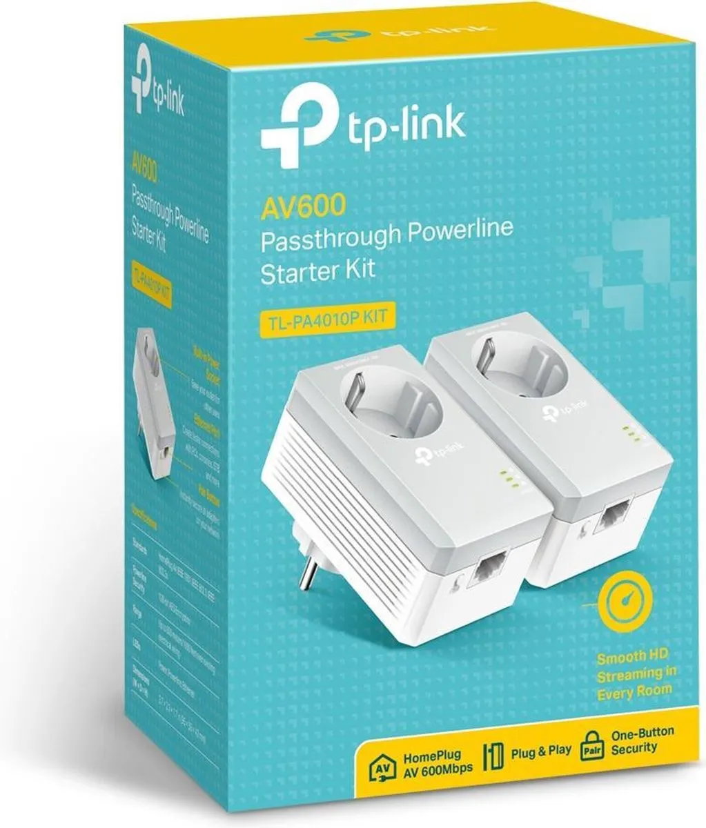 TP-Link TL-PA4010PKIT Powerline Adapter Set - 2 Stuks Wit - afbeelding 6 van 6