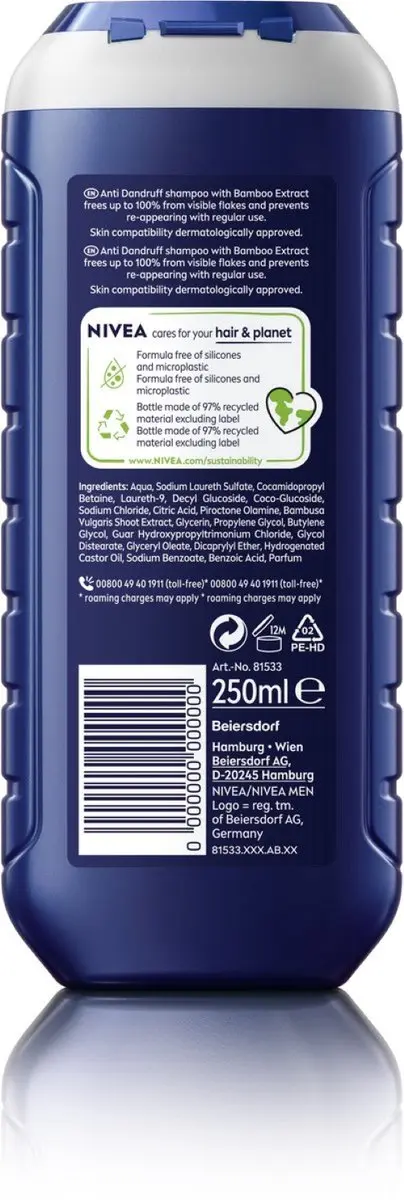 NIVEA MEN Anti-Roos Shampoo - 12x250ml
