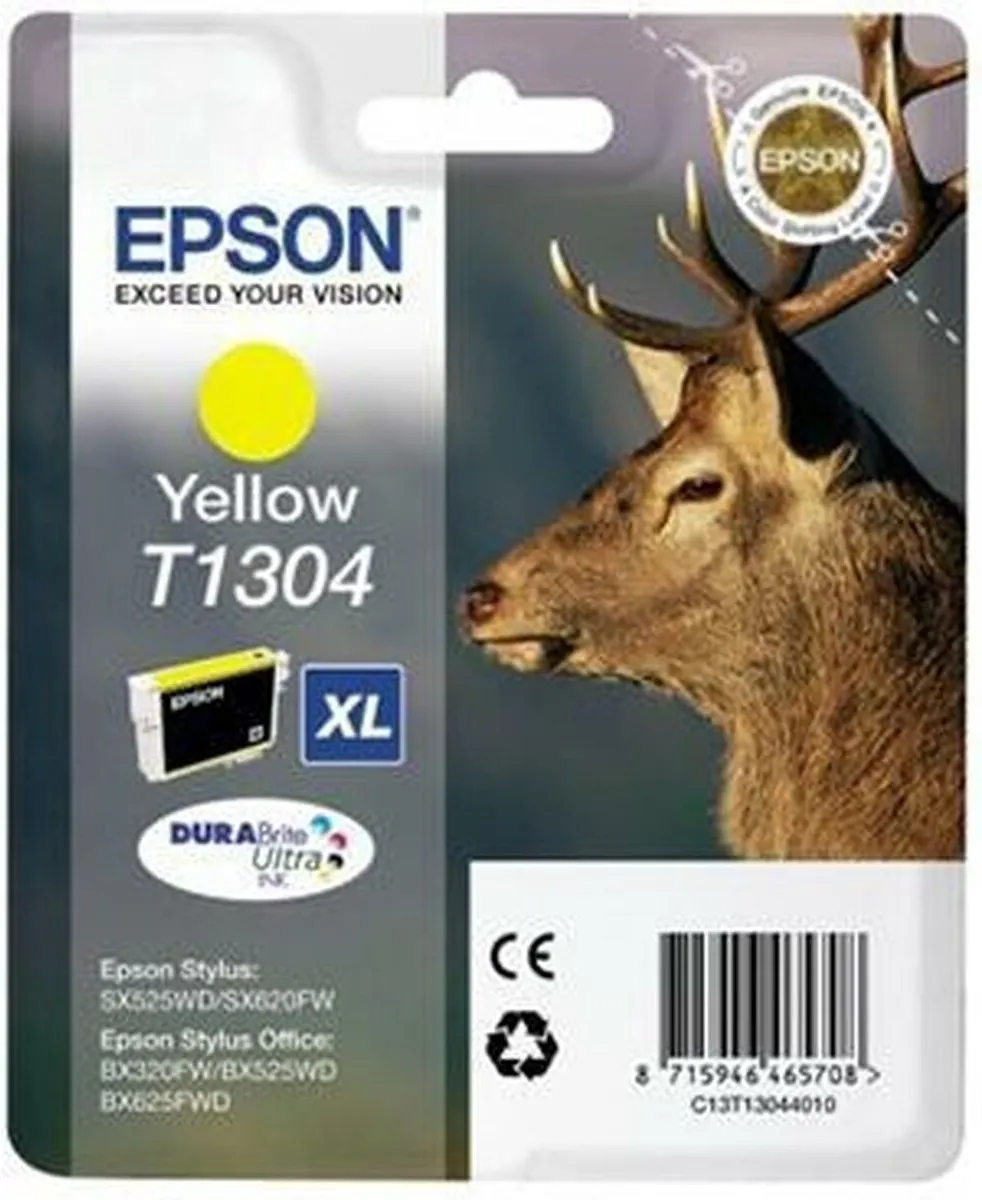 Epson T13044010 Inktcartridge Geel - 10.1ml