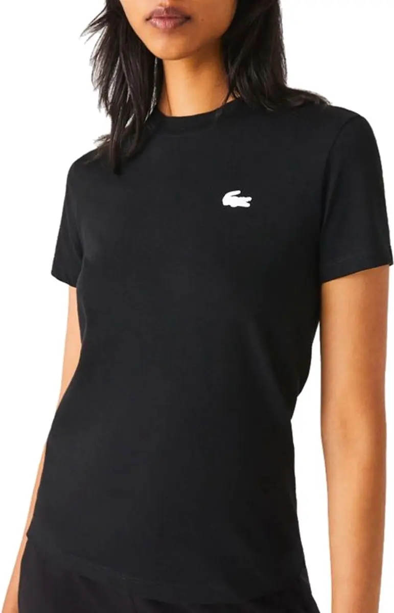 Lacoste Ultra Dry T-shirt TF9246-031 - Maat 38 - Zwart