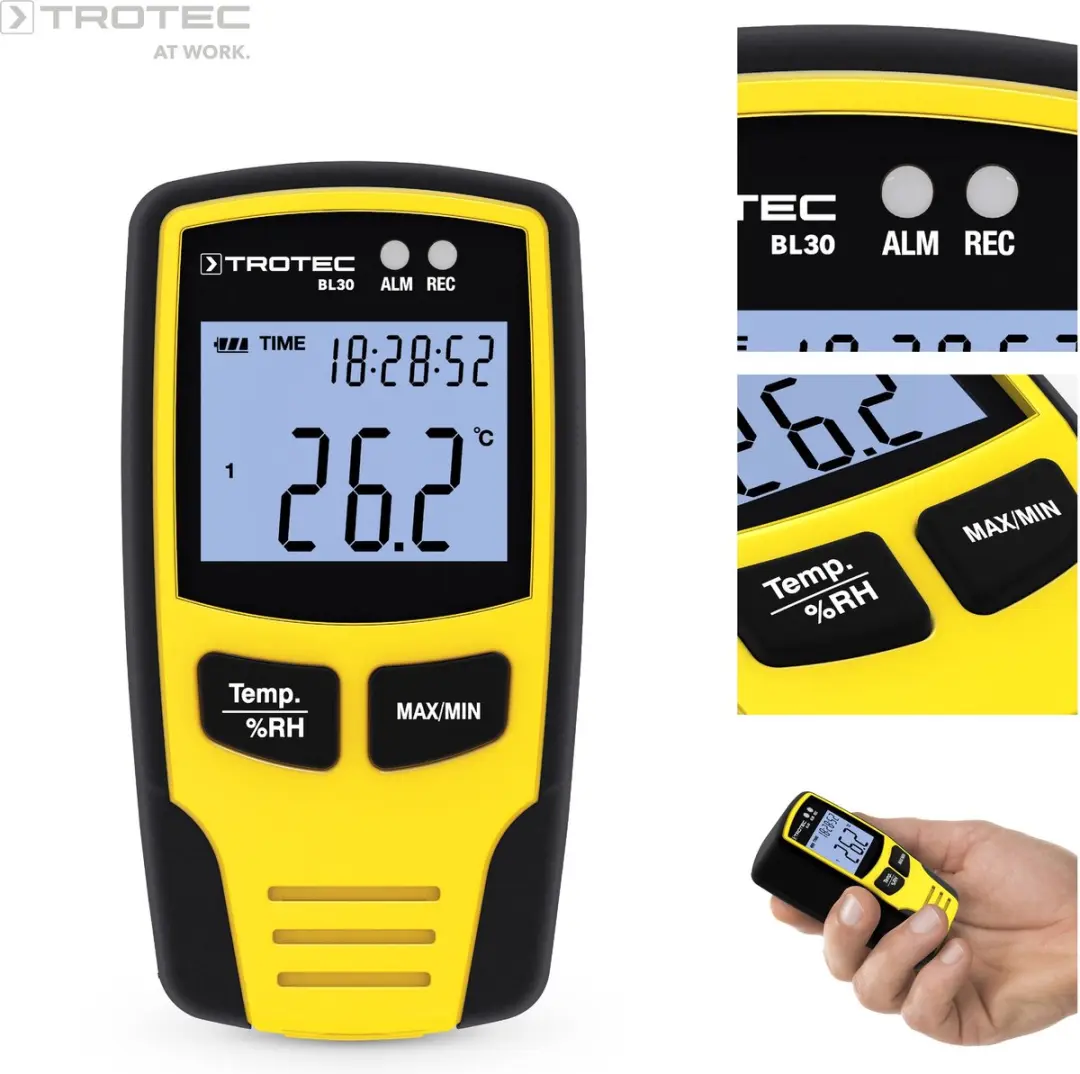 Trotec BL30 Klimaatlogger - Geel/Zwart