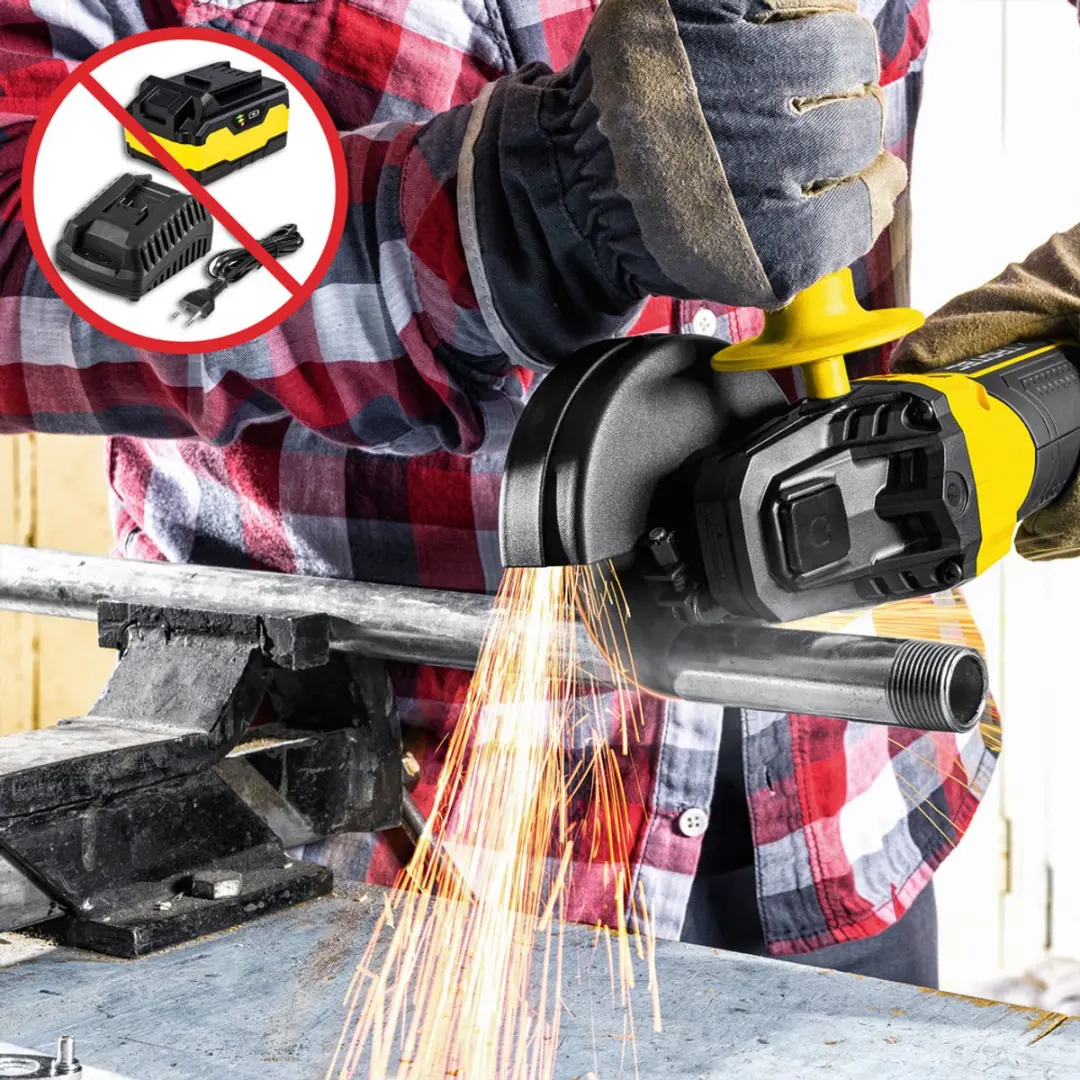Trotec PAGS 21-115 NB Accu Haakse Slijper 65W - 115mm