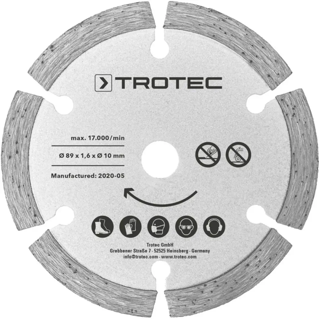 Trotec Diamant Cirkelzaagbladen 2-delig Ø89mm - Kunststof