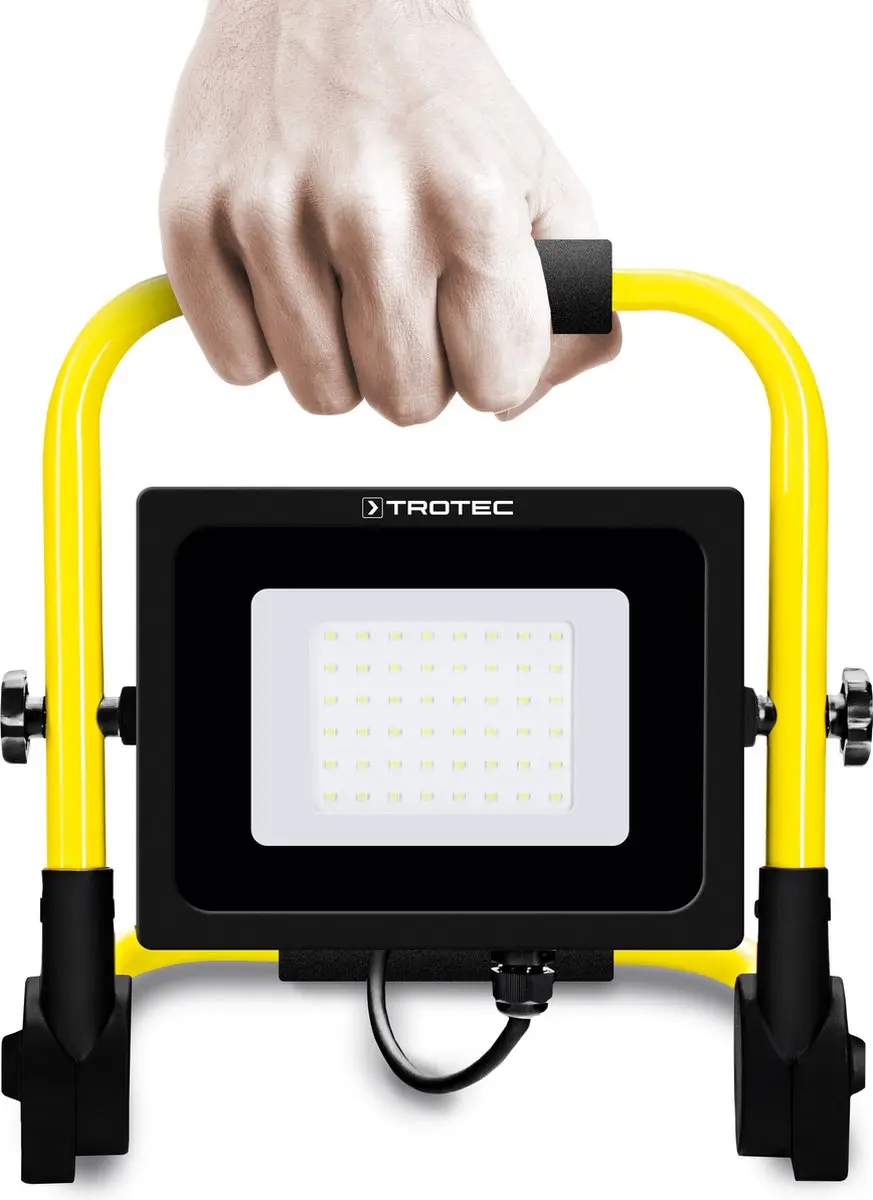 Trotec PWLS 10-30 LED Bouwlamp - 48x 1.46W - 5000K - Geel/Zwart