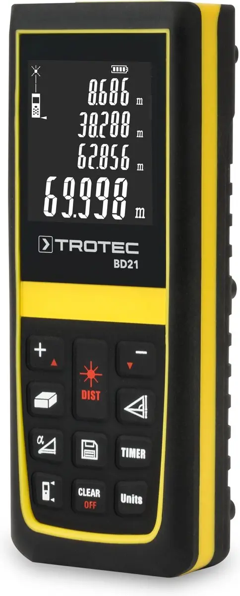 Trotec BD21 Afstandsmeter - Rood