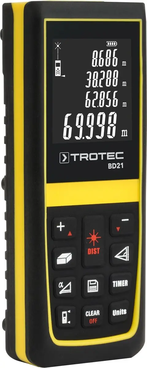 Trotec BD21 Afstandsmeter - Rood