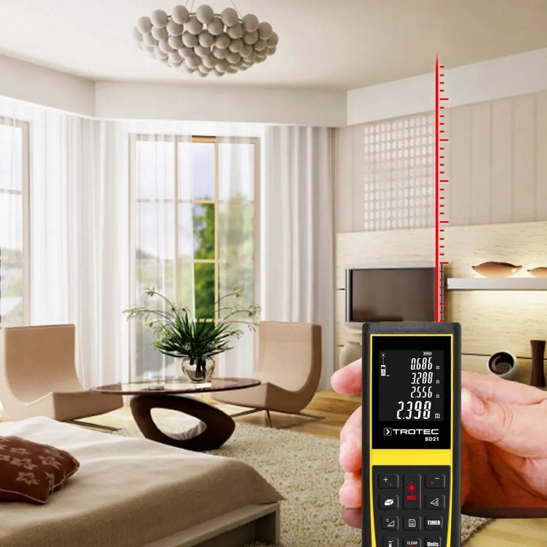 Trotec BD21 Afstandsmeter - Rood - afbeelding 6 van 6