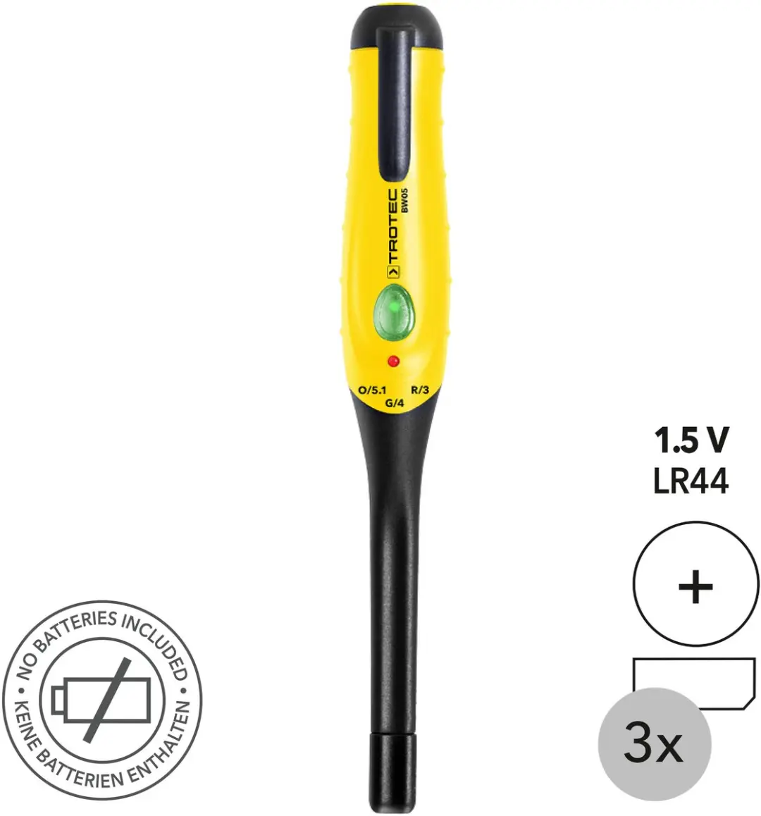 Trotec BW05 Remvloeistoftester - Geel/Zwart