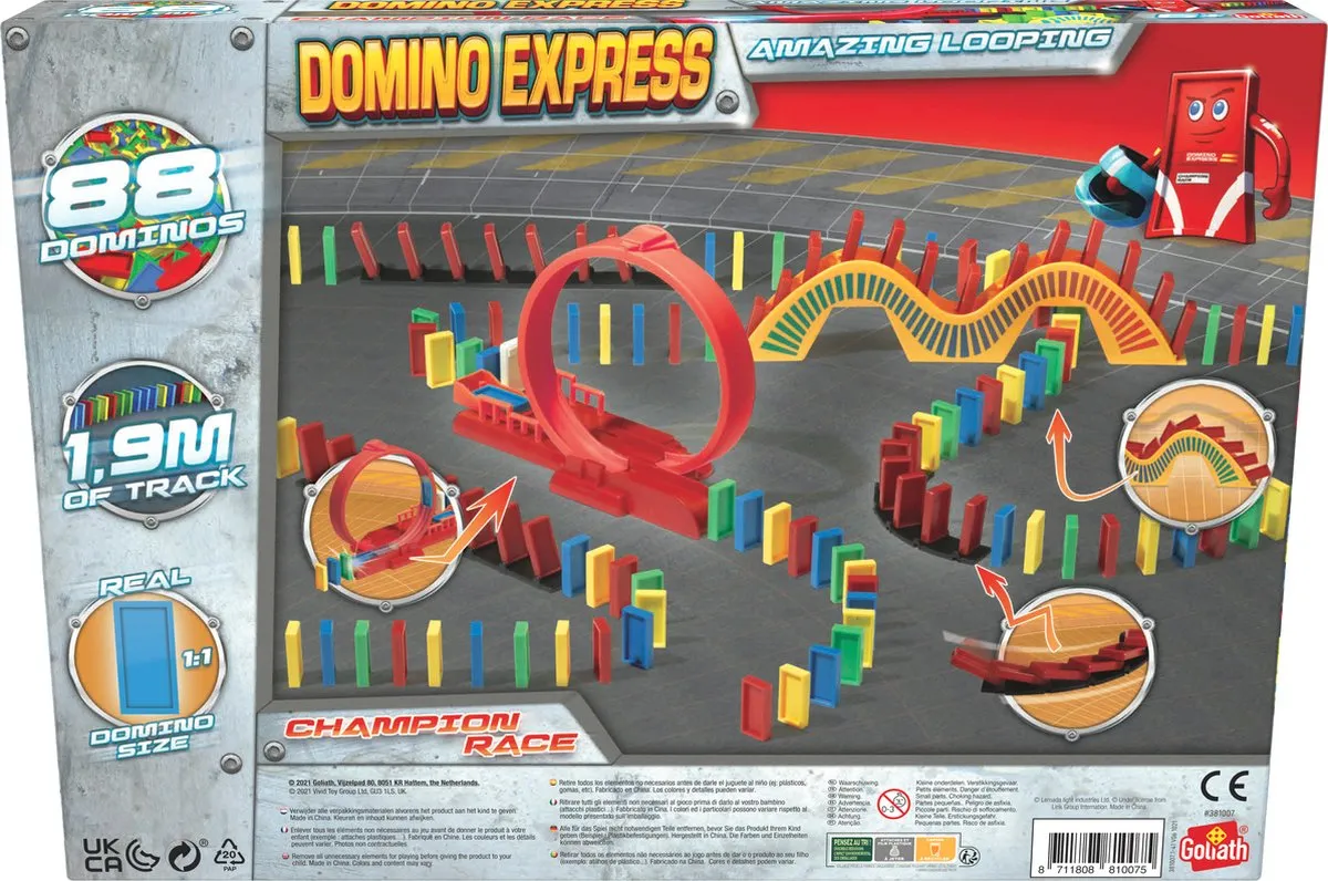 Goliath Domino Express Amazing Looping Bouwset - 88 Onderdelen - Multicolor