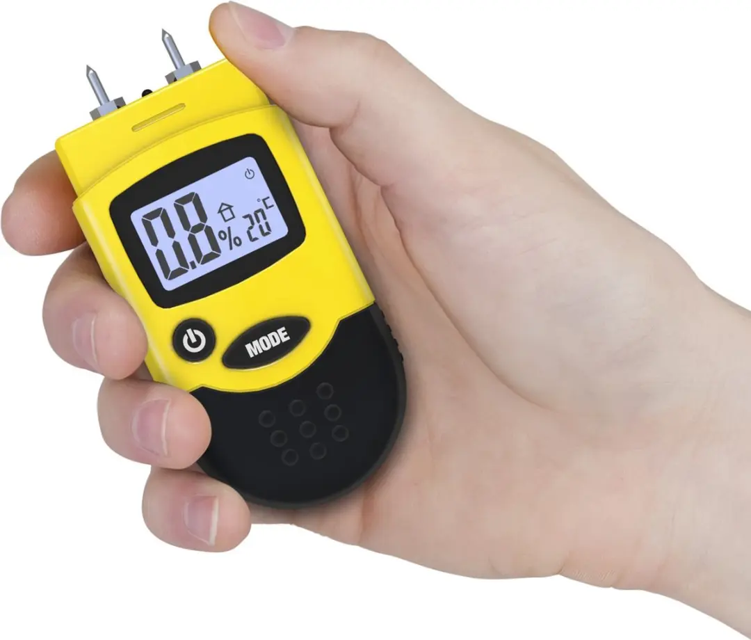 Trotec BM12 Vochtmeter - Hout/Bouw - Staalmeetstift - Zwart Geel