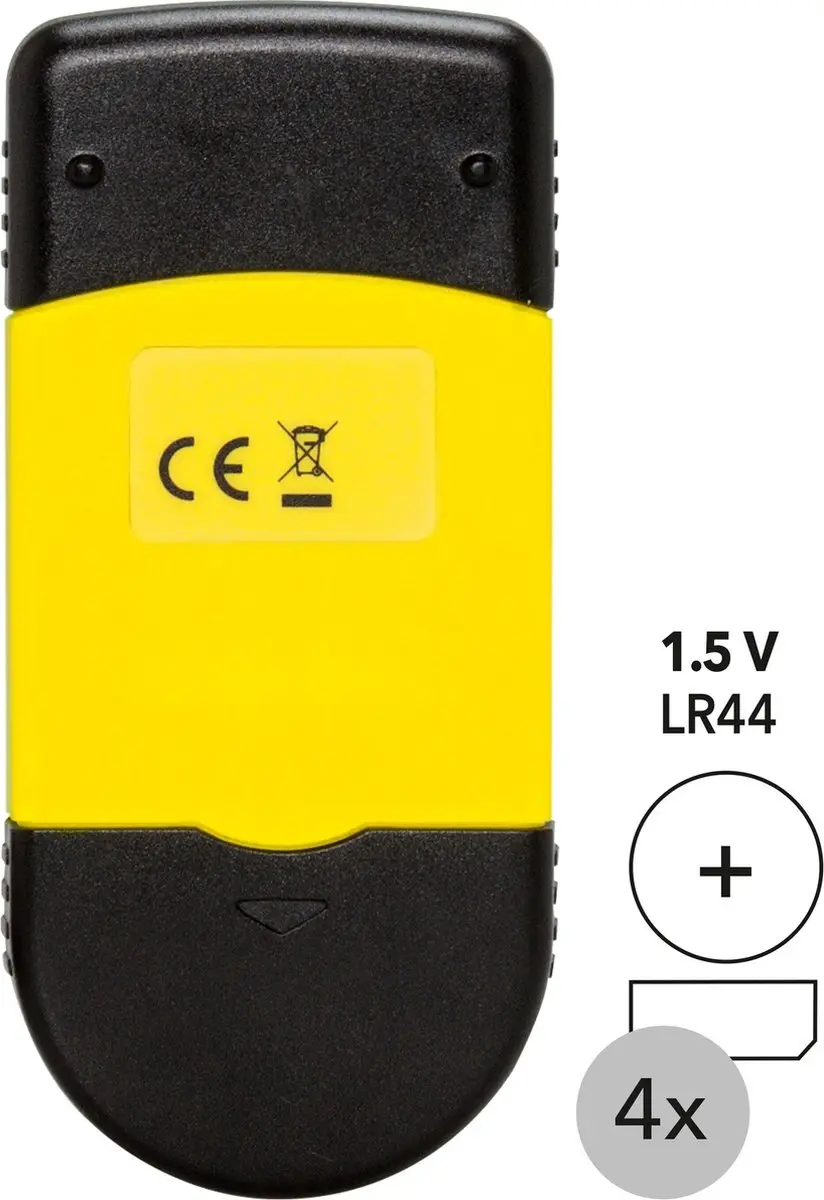 Trotec BM12 Vochtmeter - Hout/Bouw - Staalmeetstift - Zwart Geel
