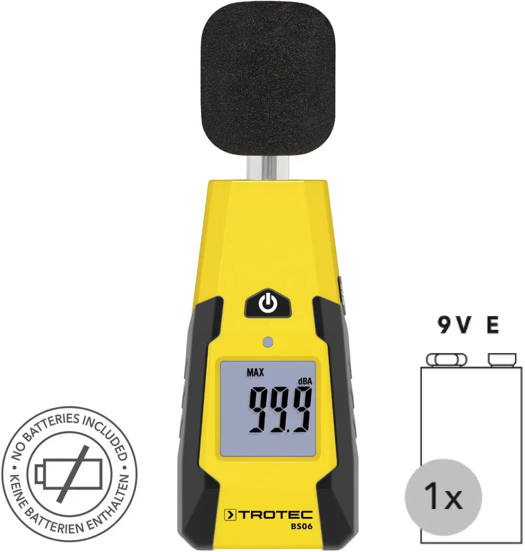 Trotec BS06 Geluidsmeter - Geel/Zwart