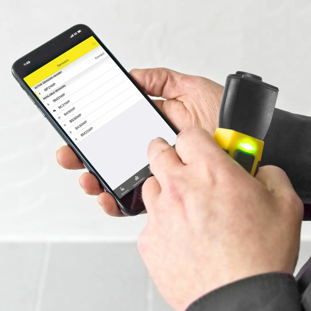 Trotec BP21WP Pyrometer - Smartphone-bediening - Geel/Zwart