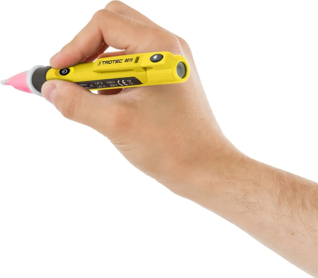 Trotec BE 15 Spanningsdetector - Geel/Zwart