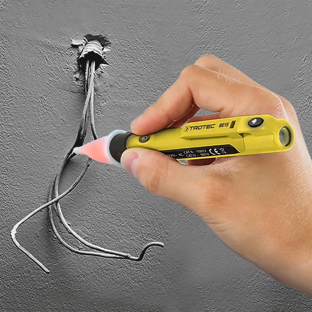 Trotec BE 15 Spanningsdetector - Geel/Zwart - afbeelding 6 van 6
