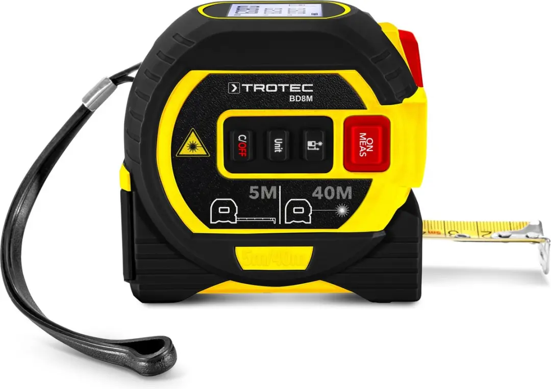 Trotec BD8M Laserafstandsmeter - 0,05-40m - Rood