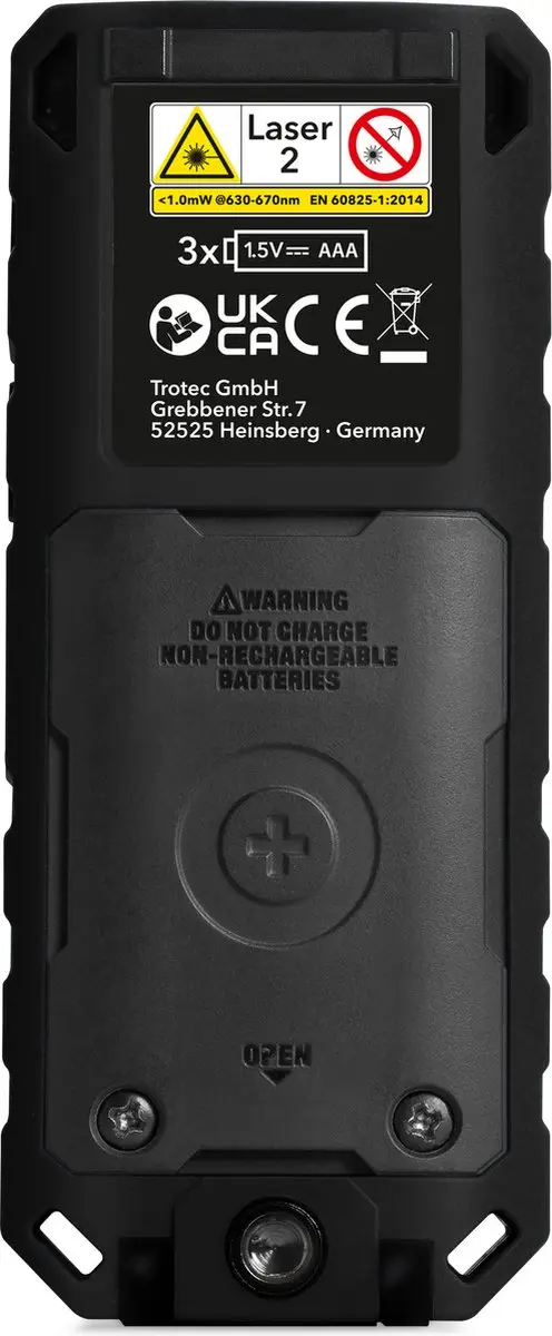 Trotec TD200 Laser-afstandsmeter - 200m - Rood