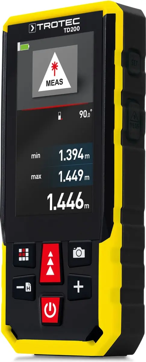 Trotec TD200 Laser-afstandsmeter - 200m - Rood