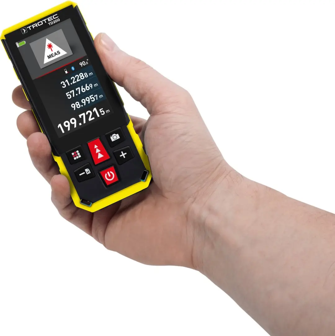 Trotec TD200 Laser-afstandsmeter - 200m - Rood - afbeelding 6 van 6