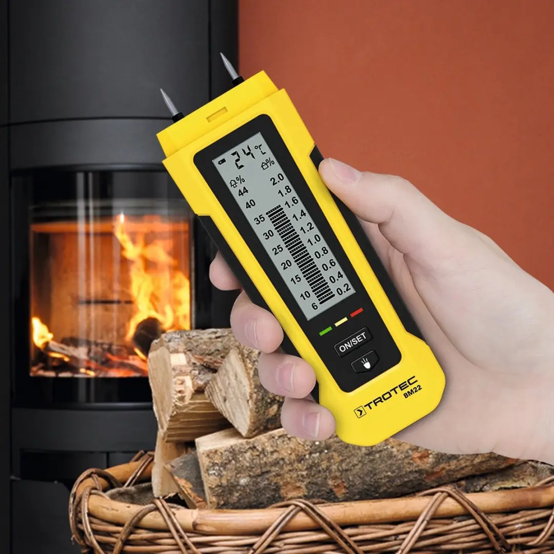 Trotec BM22 Vochtmeter - Klussen - Geel/Zwart - afbeelding 6 van 6