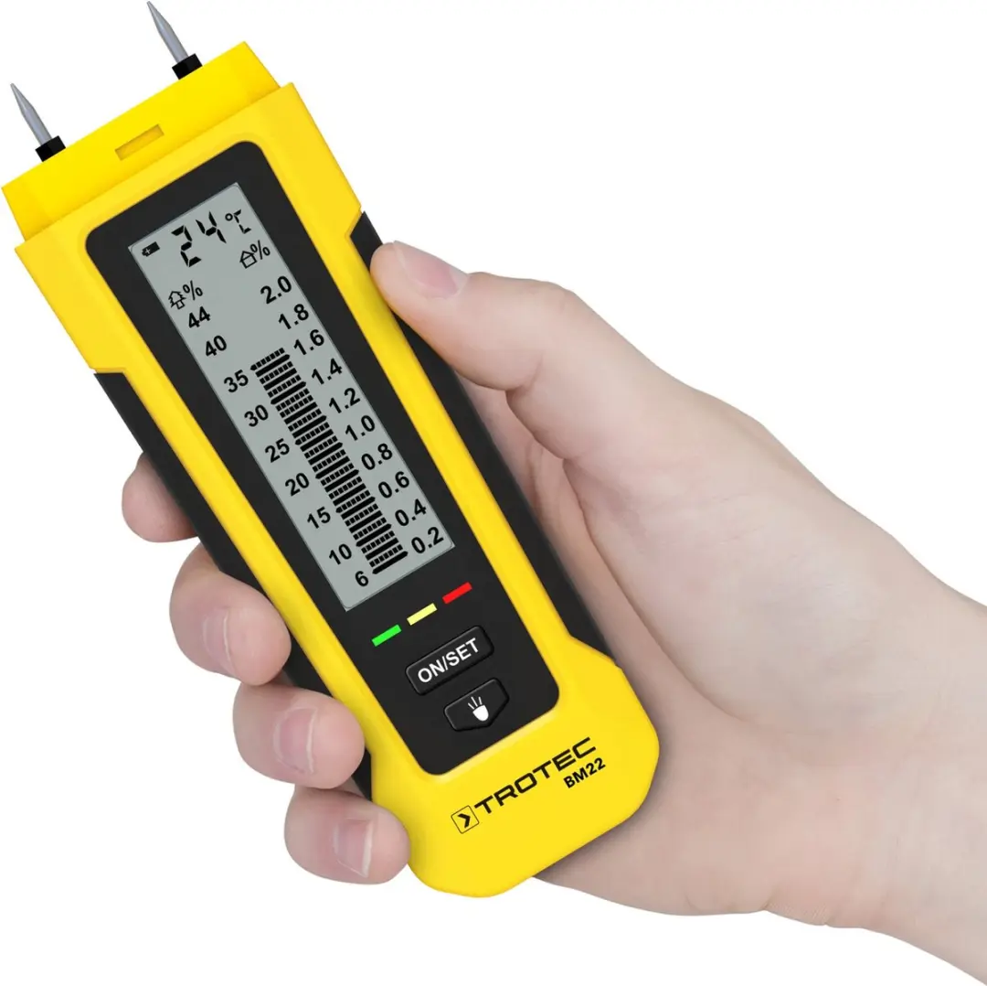 Trotec BM22 Vochtmeter - Klussen - Geel/Zwart
