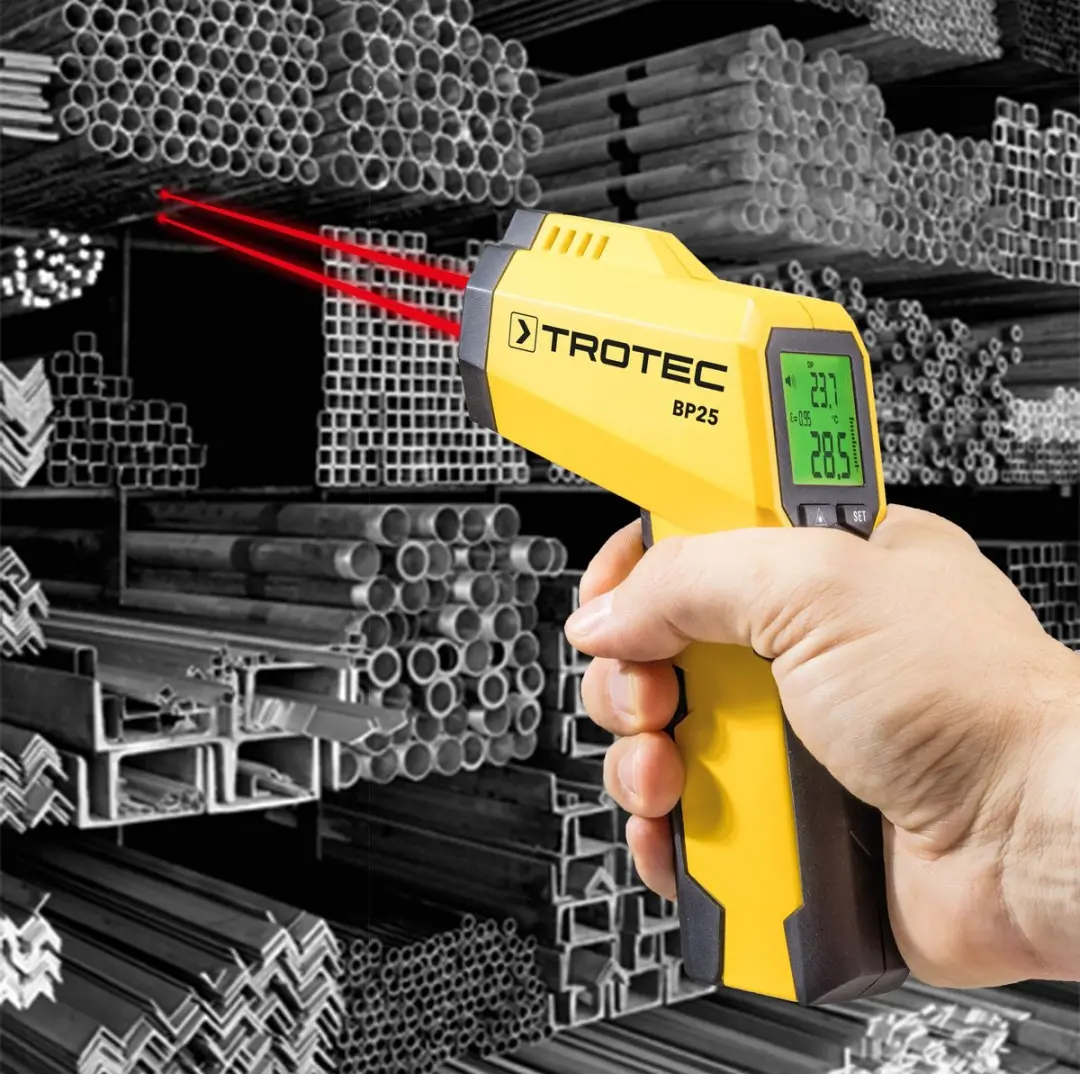 Trotec BP25 Pyrometer Dauwpuntscanner - Geel/Zwart - afbeelding 6 van 6