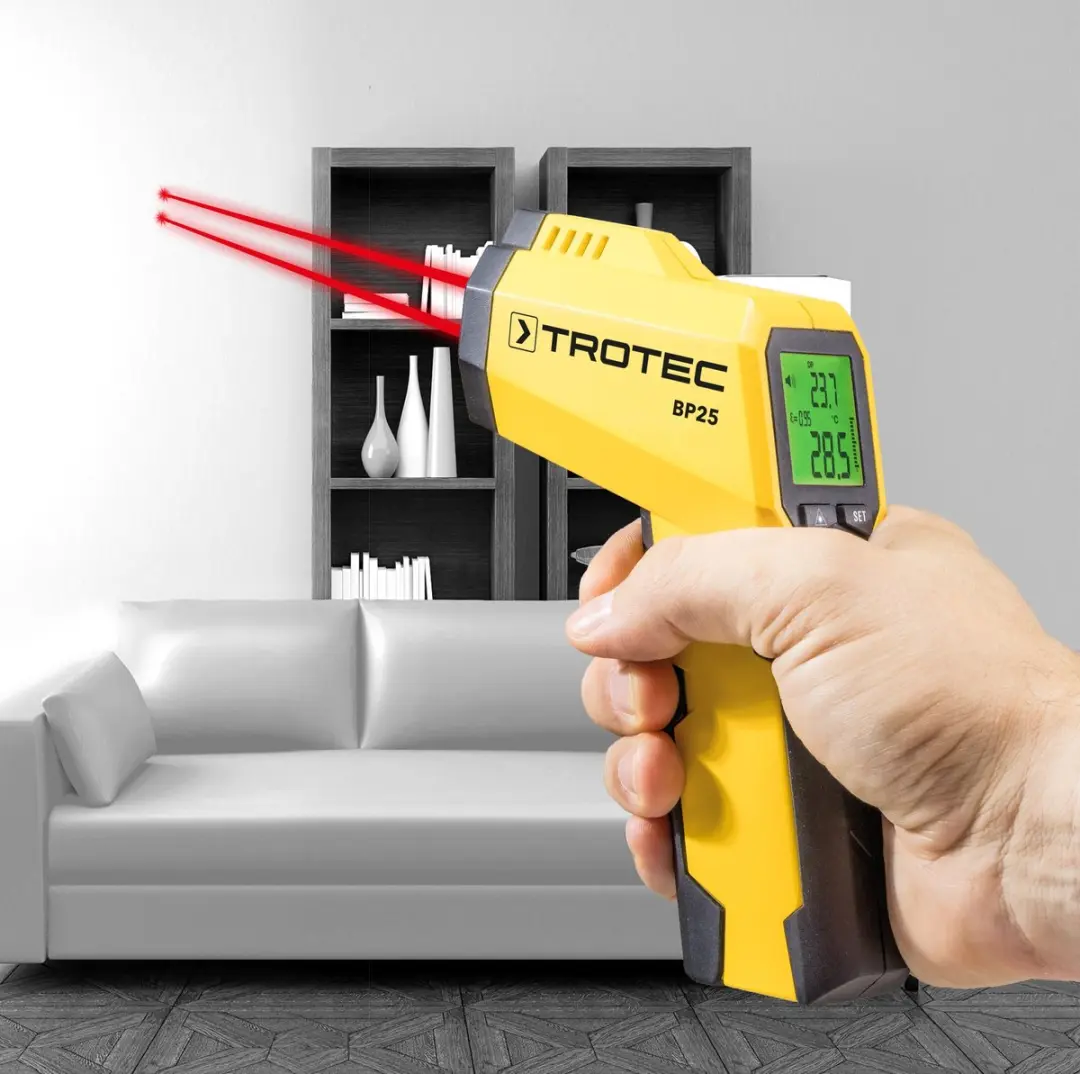 Trotec BP25 Pyrometer Dauwpuntscanner - Geel/Zwart