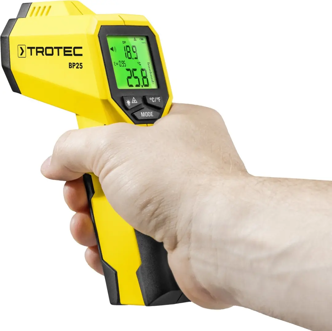 Trotec BP25 Pyrometer Dauwpuntscanner - Geel/Zwart