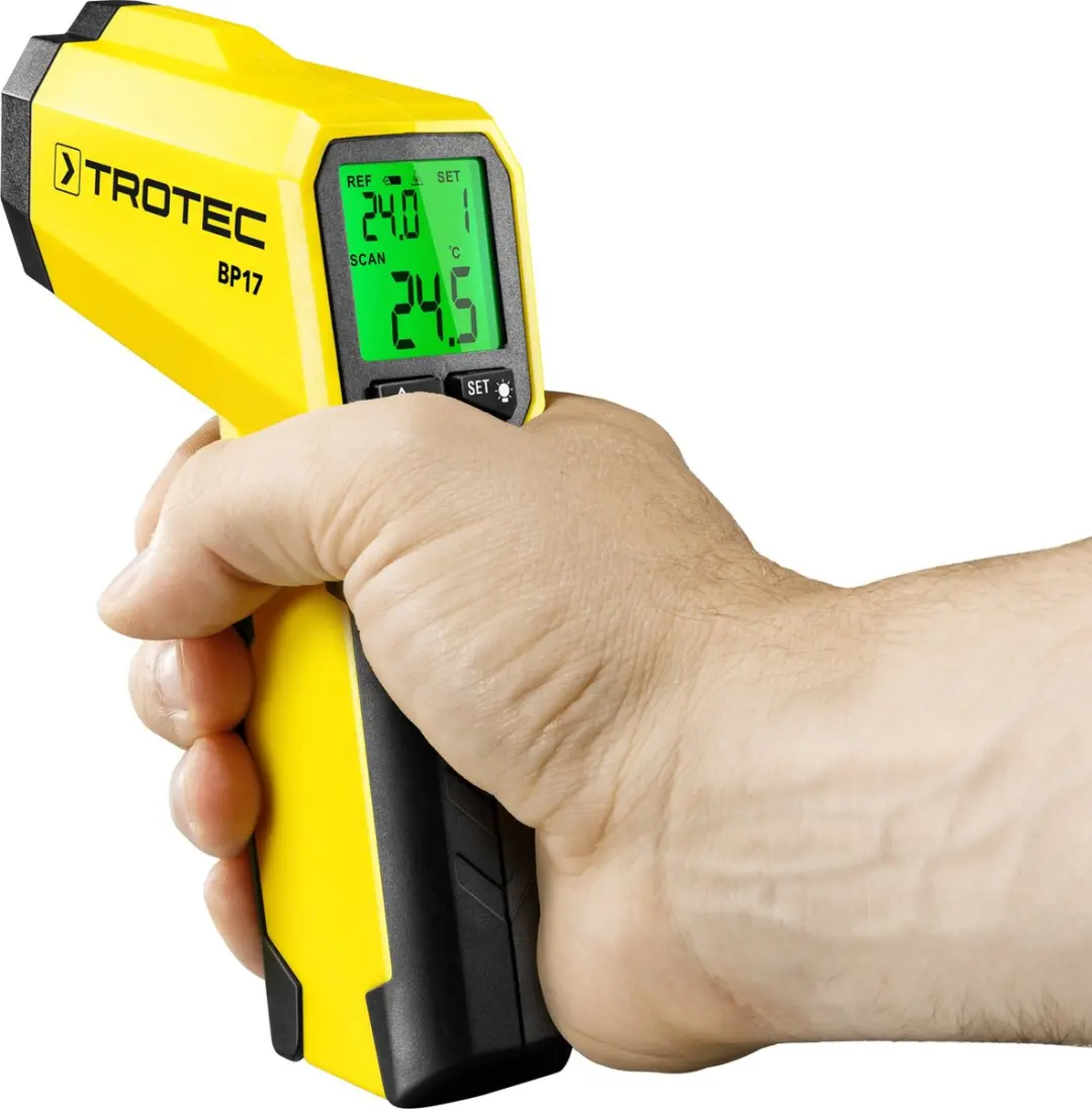 Trotec BP17 Infrarood-Thermometer - Geel/Zwart - afbeelding 6 van 6