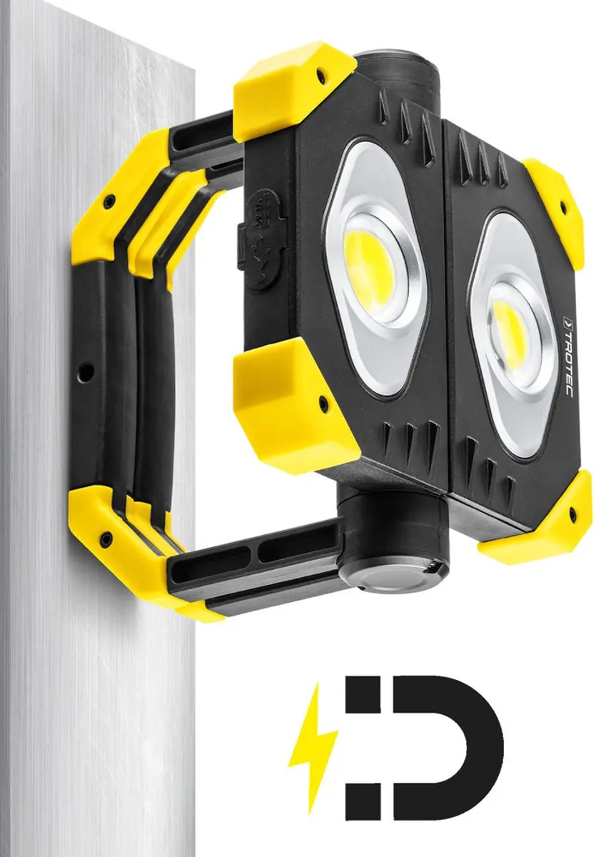 Trotec PWLS 08-10 LED Werklamp - 2x10W 6500K - Geel/Zwart