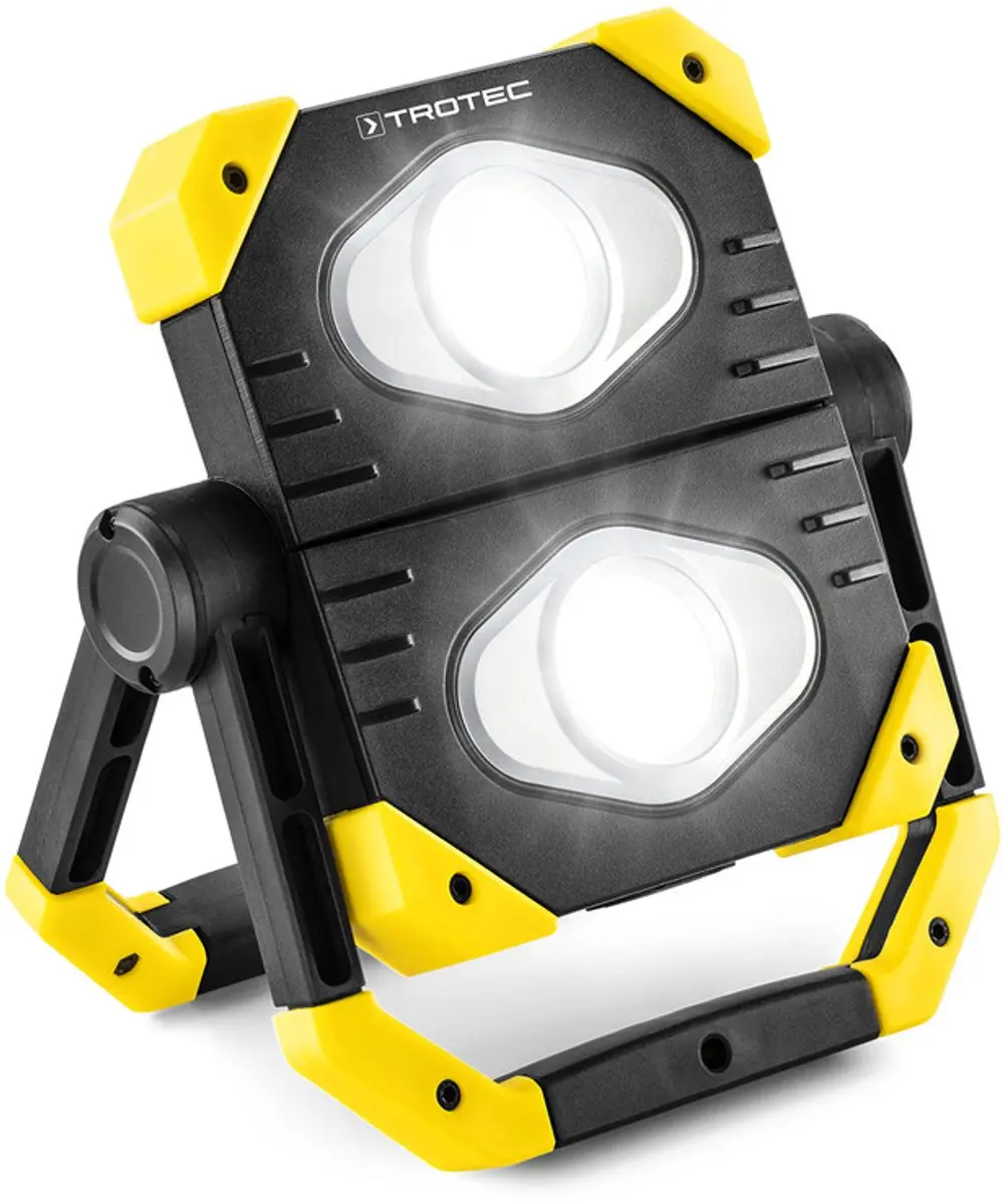 Trotec PWLS 08-10 LED Werklamp - 2x10W 6500K - Geel/Zwart - afbeelding 6 van 6
