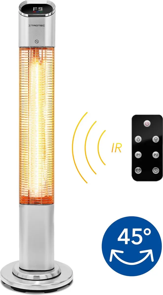 Trotec IRS 2050 E Infrarood Terrasverwarming 2000W - Staand - 9 standen - afbeelding 6 van 6