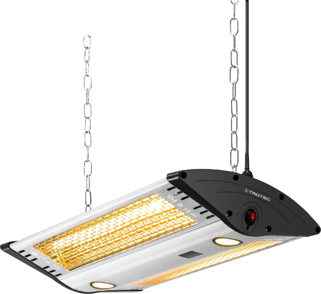 Trotec Design Plafondstraler IR 2000 C - 2000W - Metaalkleur - afbeelding 6 van 6