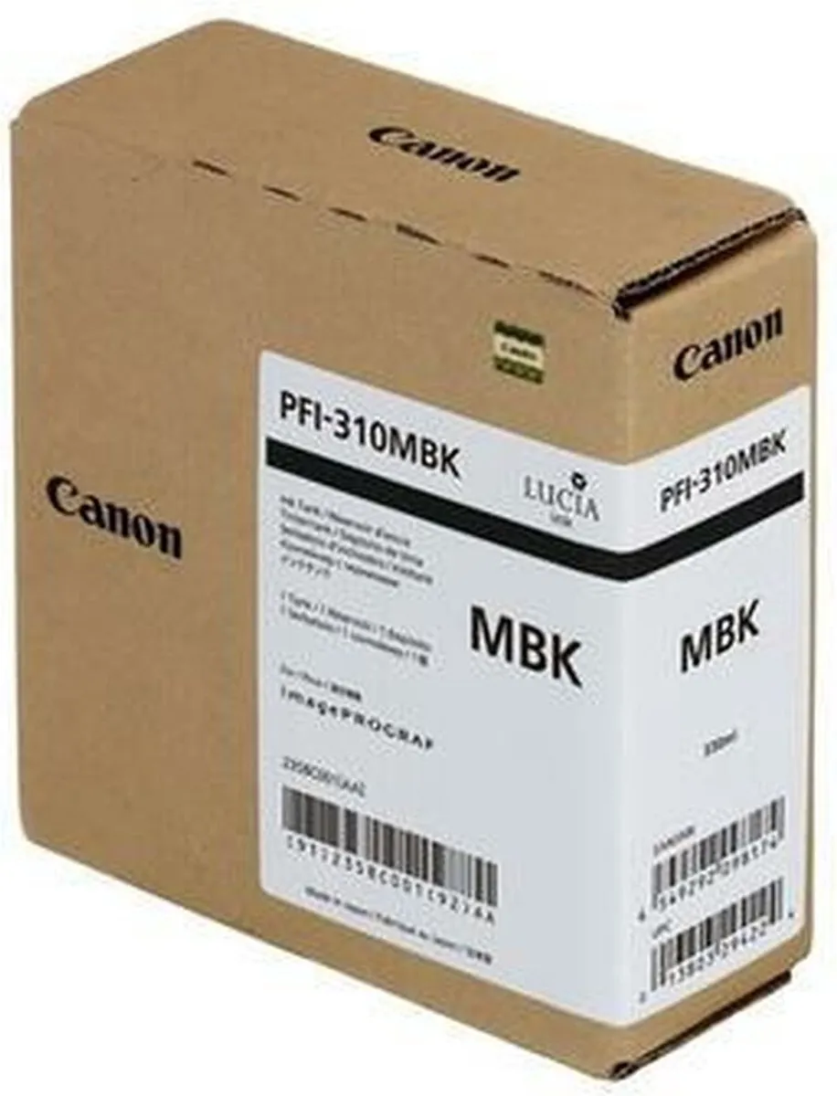 Canon PFI-310MBK Mat Zwart Inktcartridge - 330ml